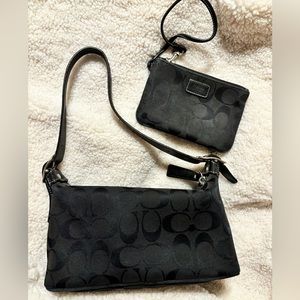 2002 Coach Black Signature Demi bag